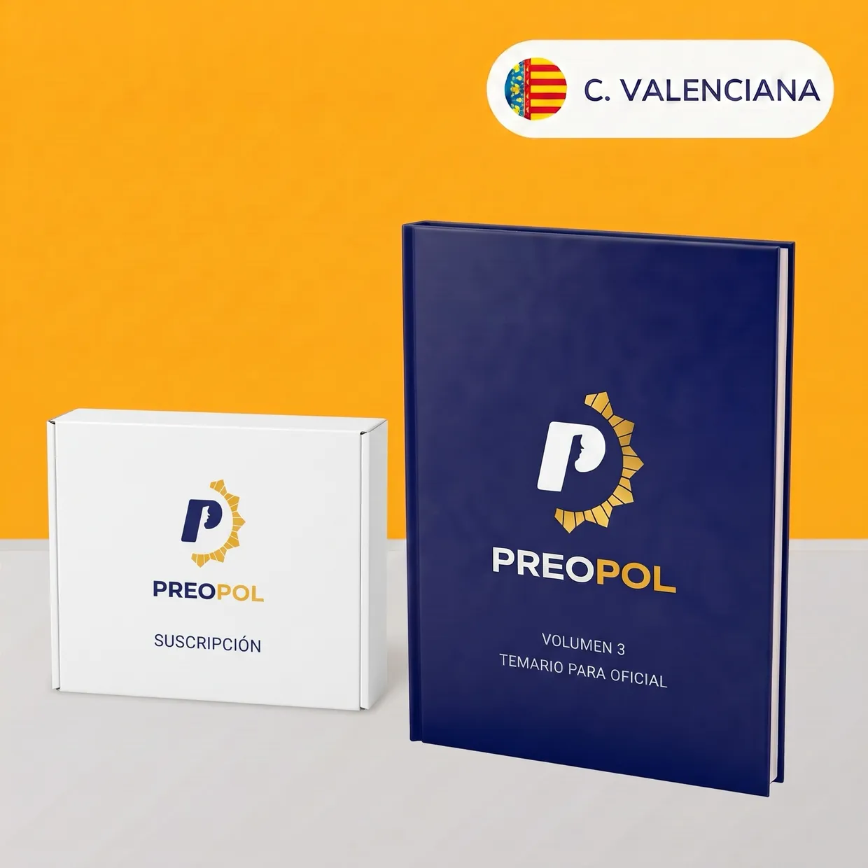 Suscripción de ascenso a Oficial con el temario en papel